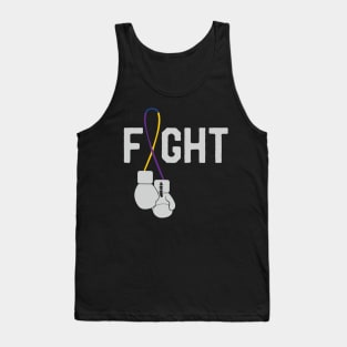 Fight Bladder Cancer Awareness Month Ribbon Walk Survivor Tank Top